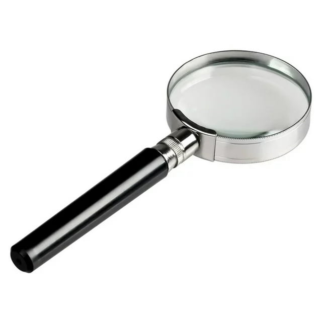 10X Magnifying Glass 2 Inch Handheld Glass Reading Magnifier For Small