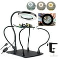 10x magnifying lamp with light and stand 2in1 desk lamp with clamp 3 color modes close work magnifying glasses 1st generation base clamp