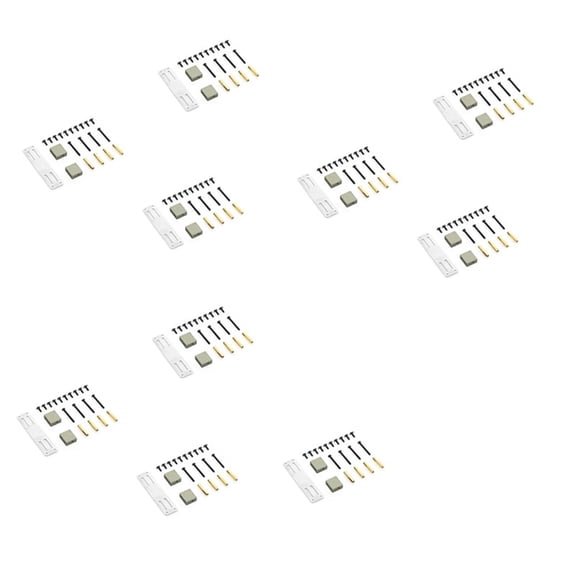 10X Metal Servo Fixed Mount Bracket Kit for MN D90 D91 D99S MN99S 1/12 RC Truck Car Upgrade Parts Accessories,Titanium