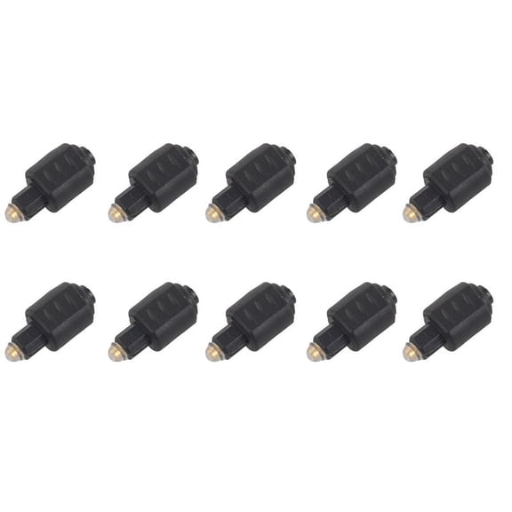 10X Mini Optical Audio Adapter 3.5MM Female to Digital Toslink Male Plug for Amplifier