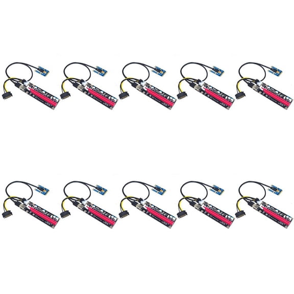 10X Mini PCIe To PCI 16X Riser for Laptop External Graphics Card BTC Miner MPCIe To PCI-E Slot Card