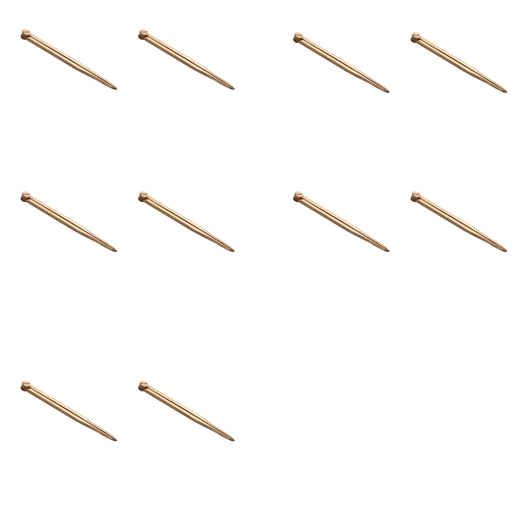 10X Nautical Chart Straight Divider Solid Brass Marine Dividing Tool No