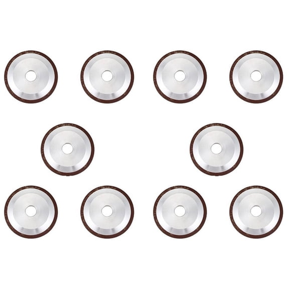 10X New 100mm Diamond Grinding Wheel Cup 180 Grit Cutter Grinder for Carbide Metal,10 x Diamond wheel,brown&silver