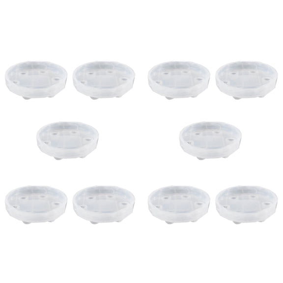 10X New Mini Resin Table Mold Silicone Mold Epoxy Mold Exhibition Table Mold Diy Crafting Tools(Molds Only)