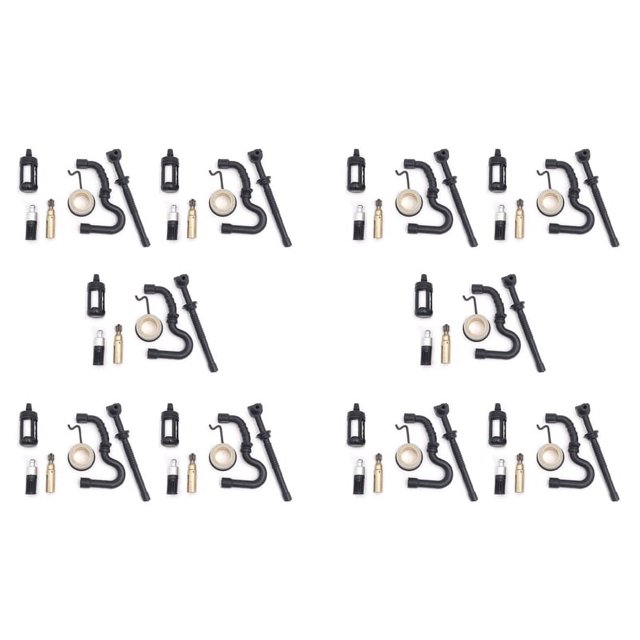 10X Oil Pump Worm Gear Fuel Oil Filter Line Hose Kit for MS 180 170