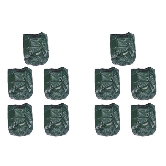 10X Organic Waste Kitchen Garden Yard Compost Bag Environmental PE Cloth Planter Kitchen Waste Disposal Compost Bag-S