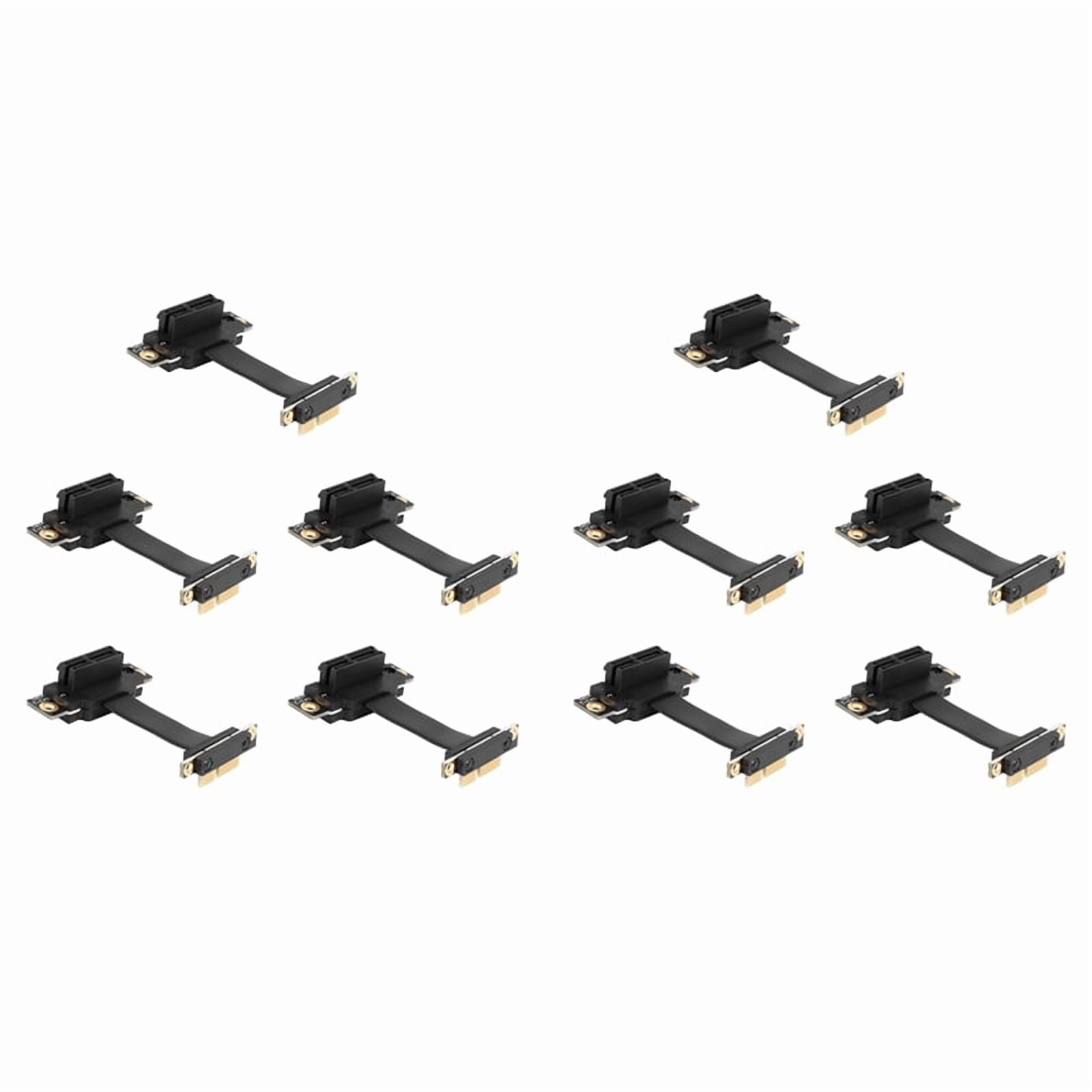 Ciciglow Cavo Riser PCIe 3.0 X1 – Prolunga Ad Angolo Retto 90° 50cm | 8 Gbps Per Scheda Audio, Cattura, Rete, In TPE Schermato - 2