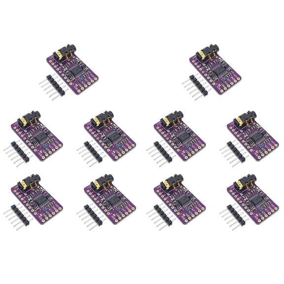 10X PCM5102 I2S IIS Digital Audio Decoder Module Stereo Digital-to-Analog Converter Voice Module,10 x Digital Audio DAC Decoder Module,Purple
