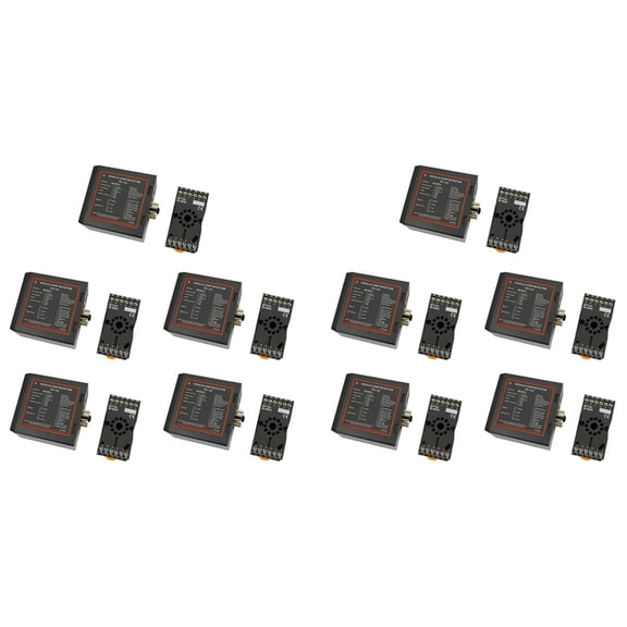 10X PD132 Single Channel Inductive Vehicle Loop Detector for Car Parking Lot Vehicle Loop Detector ENGLISH VERSION