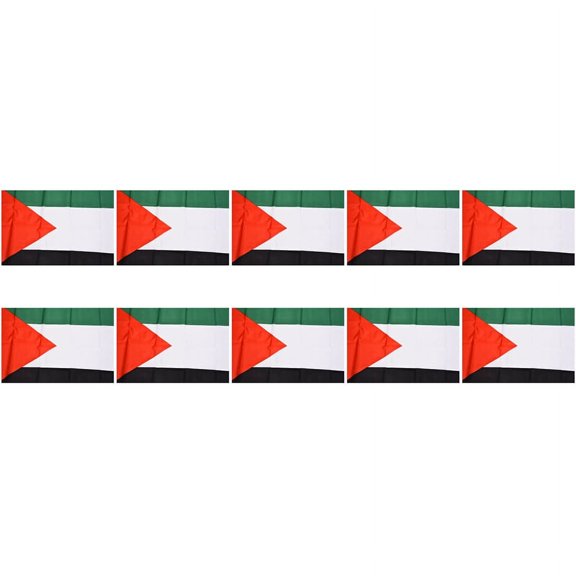 10X Palestine National Flag 5ft x 3ft,10 x Palestine National Flag