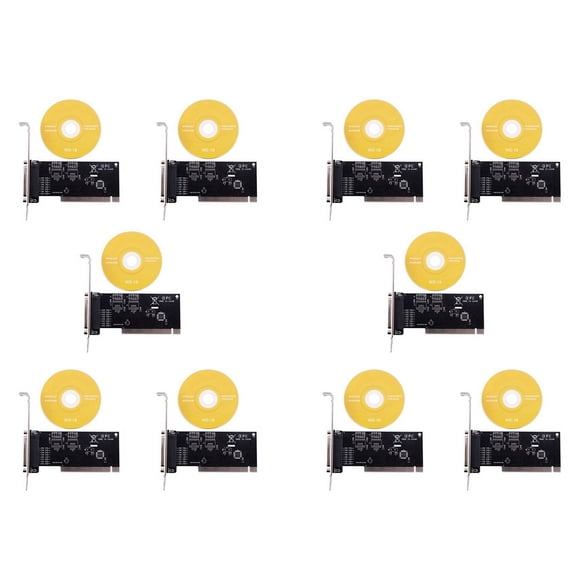 10X Pci Expansion Card Adapter 25Pin Parallel Pci to Parallel Db25 Printer Port Controller Card