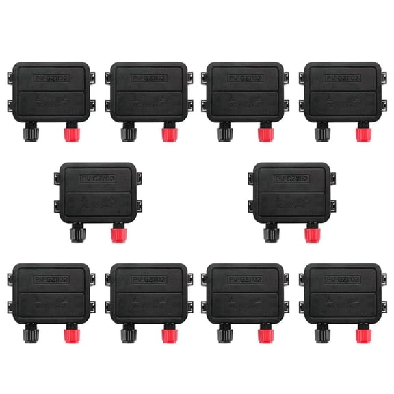 10X Photovoltaic Solar Panel Panel Junction Box 60-1500W IP67 for Photovoltaic Solar System Connector Accessories