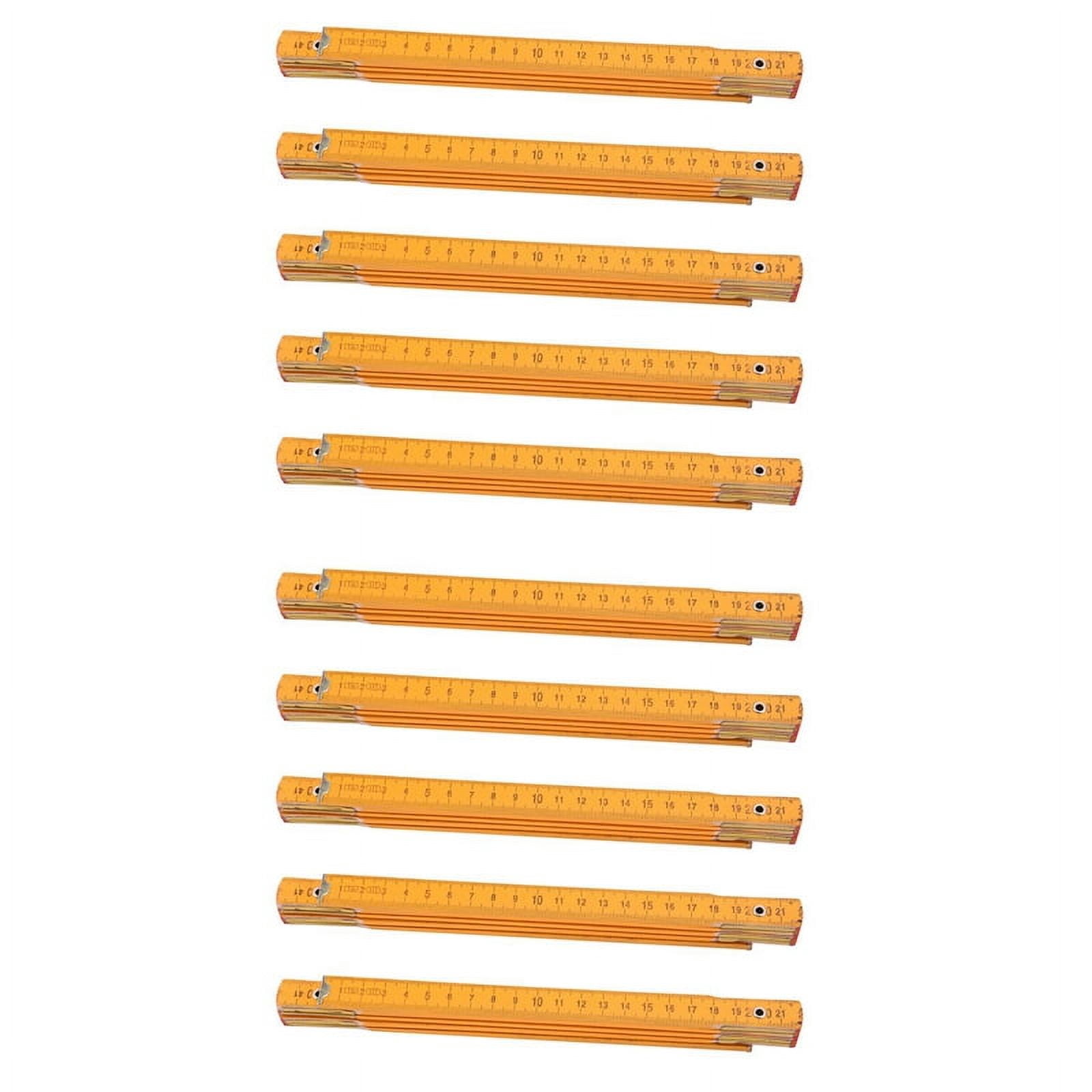 10X Portable Carpenter Wooden Folding Ruler 100cm/39inch