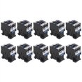 10X Power AC Contactor 1NO AC 220V 50/60Hz Coil Motor Starter Relay 32A