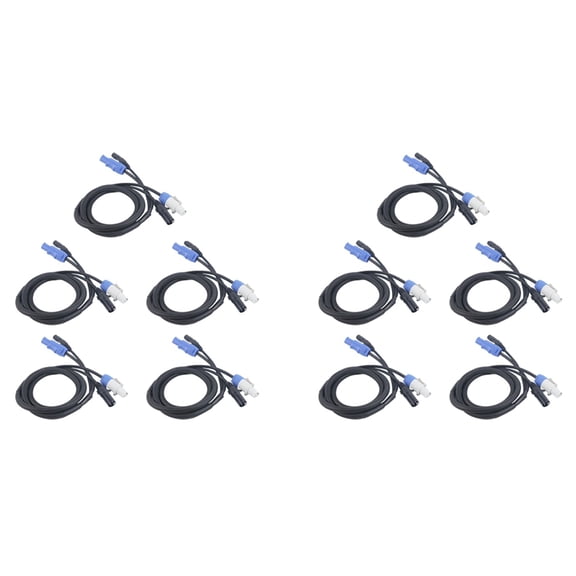 10X Powercon Cable Combination of Powercon Plug and XLR Signal Line for Light Power Connection Signal Transit(A),10 x Powercon Cable