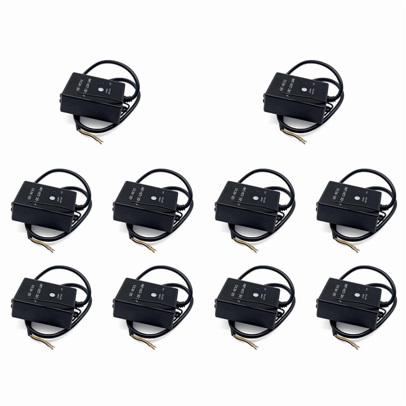 10X -RCV1 Receiver 433.92MHz DC/AC 12V/24V for Gate Garage Door Remote ...