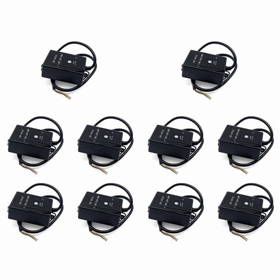 10X -RCV1 Receiver 433.92MHz DC/AC 12V/24V for Gate Garage Door Remote Rolling Code and Fixed Code External Receivers,10 x Receiver