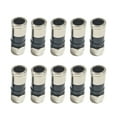 thumbnail image 1 of 10X RG6 F-Type Compression Snap Seal Plug Connector Sky Satellite Virgin Cable, 1 of 10