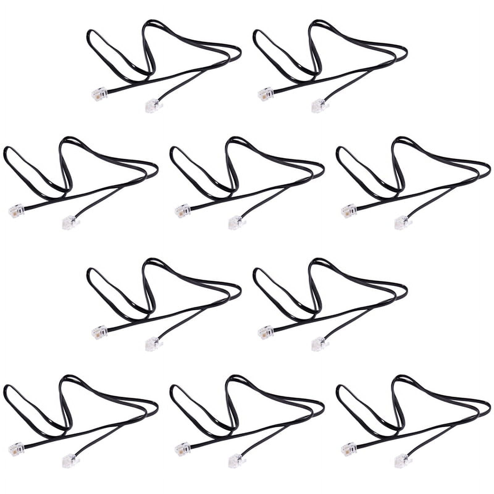 10X RJ11 6P4C Telephone Cable Cord ADSL Modem 1 Meters