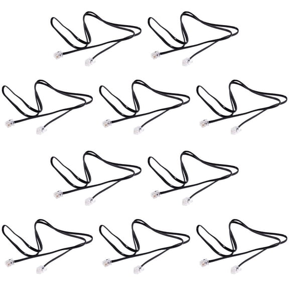 10X RJ11 6P4C Telephone Cable Cord ADSL Modem 1 Meters