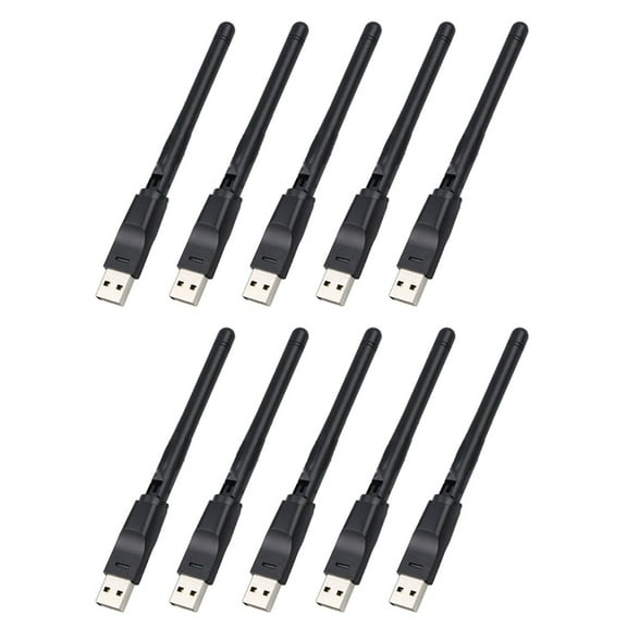 10X RT5370 Wireless Card Portable 2.4G 150Mbps USB WiFi Adapter Wifi Antenna USB WiFi Receiver for PC and TV Box
