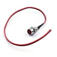 thumbnail image 1 of 10X Red 8Mm 12V Led Indicator Lamp Warn Light Pilot Dash Panel Car Truck Boat, 1 of 9