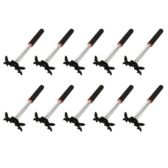 10X Retractable Billiard Cue Stick Bridge with Bridge Head, Billiard Pool Cue Accessory for Pool Table,Bridge Head,Black,10 x Retractable billiards cue stick bridge,Black