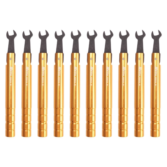 10X SMA Torque Wrench RF Connector Opening 8MM Electrommunication Coax Adapter Convertor Straight Goldplated Spanner