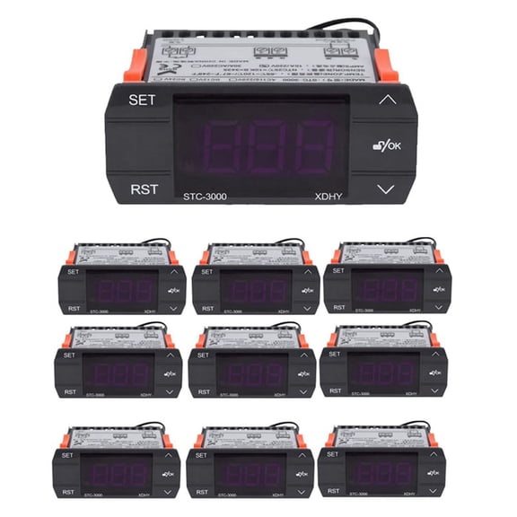 10X STC3000 110V220V 30A Digital Temperature Controller Thermostat with Sensor Controlling Tool