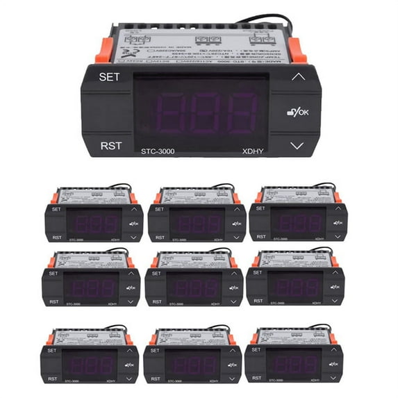 10X STC3000 110V220V 30A Digital Temperature Controller Thermostat with Sensor Controlling Tool