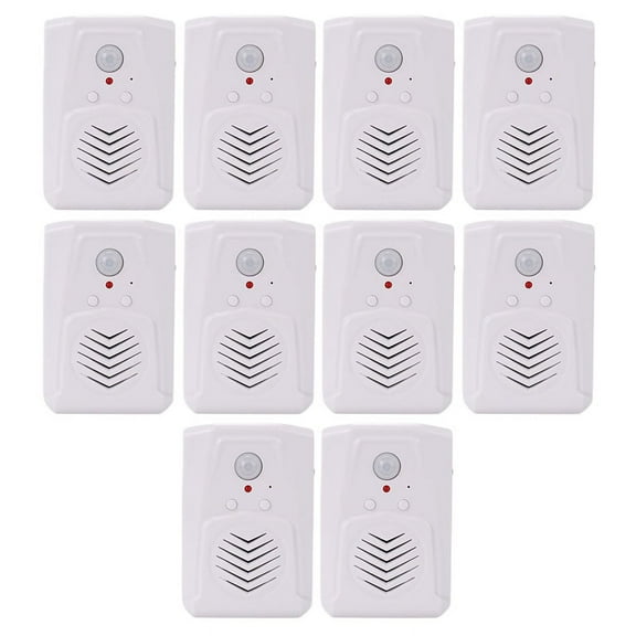 10X Sensor Motion Door Switch MP3 Doorbell Wireless PIR Motion Sensor Voice Prompter Welcome Entry Alarm