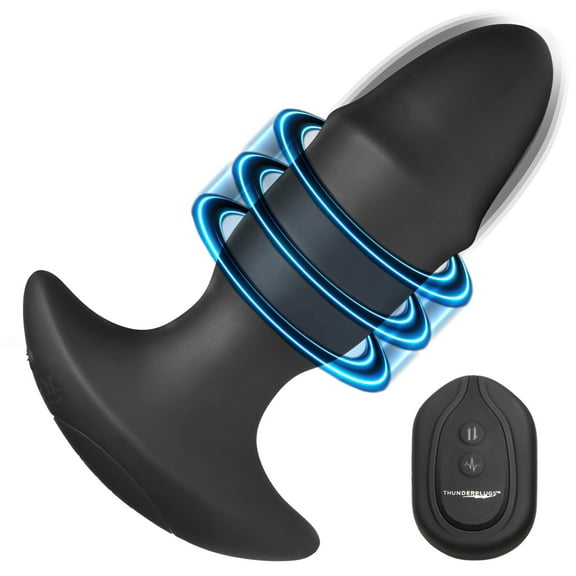 10X Sliding Ring Silicone Missile Plug with Remote