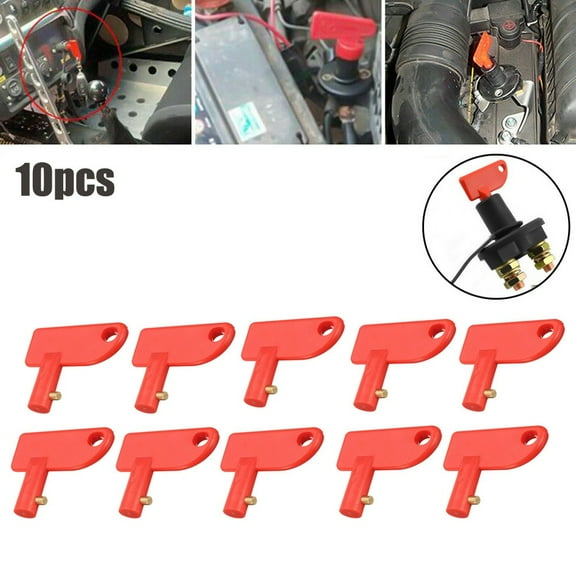 10X Spare Key For Battery Isolator Switch Power Kill Cut Off Switch Car Van Boat