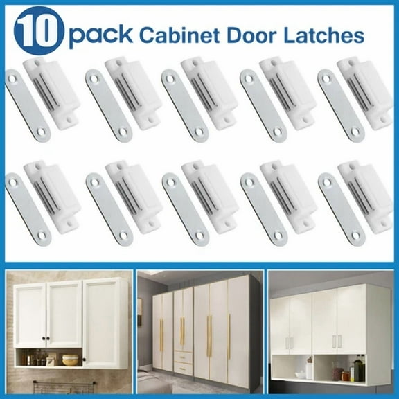 10X Strong Magnetic Closer Home Cabinet Door Catch Lock Latch Magnet Suction Bar