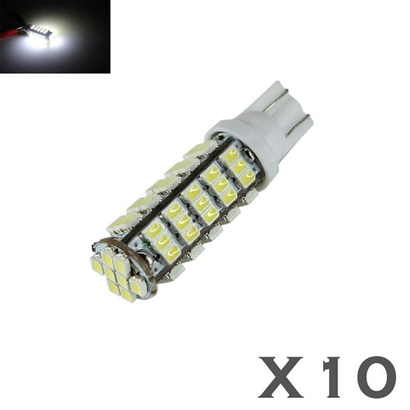 10X T10/921/194 RV Trailer 12V LED Lights Bulbs 68 SMD Xenon 6000K White  Fits select: 2011-2015 CHEVROLET SILVERADO, 2004-2010 FORD F150