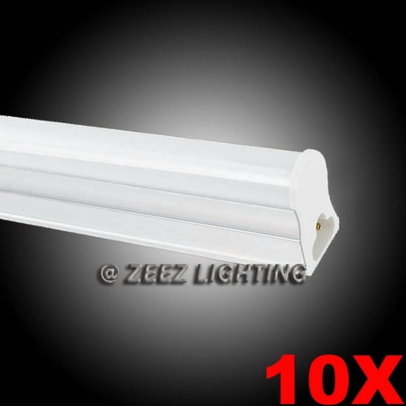 10X T5-Integrated 2FT 9W Cool White LED Tube Light Bulb 2 Feet Fluorescent Lamp