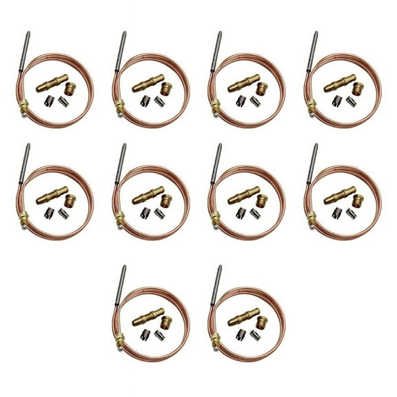 10X Thermocoupler for Thermostat Control Pilot Assembly Replacement 1980-036 Snap for Universal Thermocouple (36Inch),10 x Thermocoupler Kit,Photo color