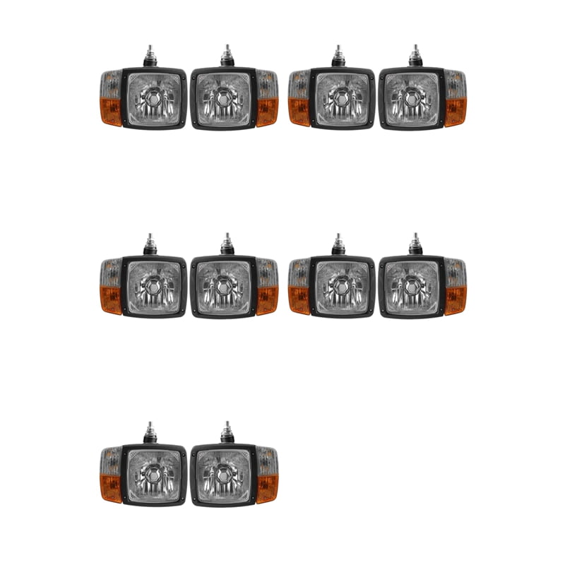 Telehandler Light Kit 10X Tractor Trailer Headlights 24V Turn Signal Indicator Lamp Worklight ...