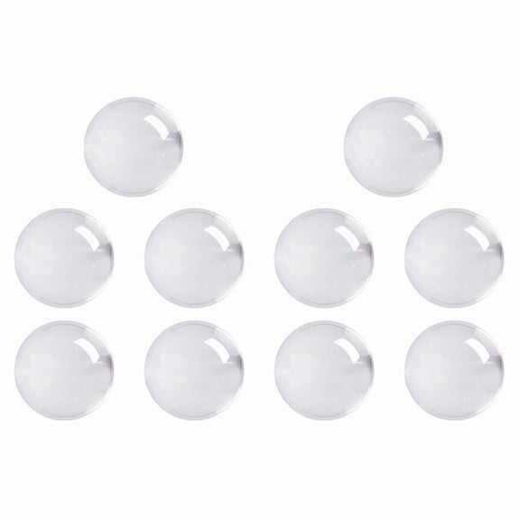 10X Transparent Color Glass Crystal Ball Healing Sphere Photography Props Ball Decor 30Mm