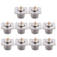 thumbnail image 1 of 10X UHF SO-239 Female Jack Square Shape Solder Cup CoaX Connector for Ham Radio,10 x Female UHF Panel Connector,Silver Tone, 1 of 8