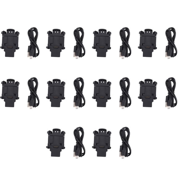 10X USB Fast Charging Cable Charger Dock Data Sync for 3 Quatix 3 Watch Smart,10 x for Charger Dock for Garmin Fenix 3 HR Quatix 3 10 x USB Cable,black