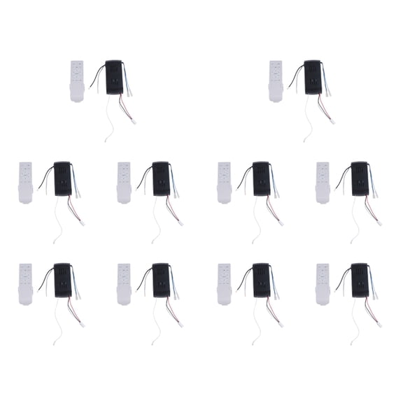 10X Universal Ceiling Fan Remote Control Kit Replacement, 6-Speed & Timing, Remote Replacement for DC Ceiling Fan Light