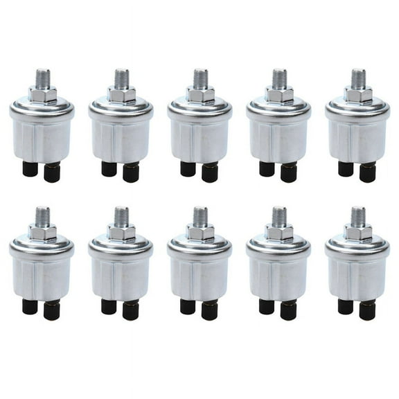 10X Universal Vdo Oil Pressure Sensor 0 to 10 Bars 1/8 Npt Generator Part 10mm Crew Plug Pressure Sensor Sensing Plug