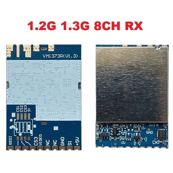 10X VM1373R 1.2G 1.3G 9 Channels VRX Analog Receiver High Sensitivity Strong RSSI Signal to Detection SFT,10 x Receiver,Blue