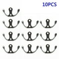 10X Wall Door Zinc Alloy Antique Hook Hanger for Key Clothes Coat Hat