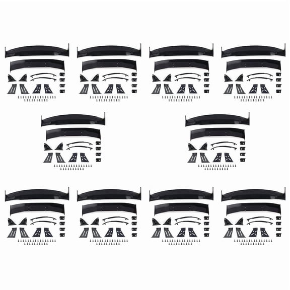 10X for 1/10 RC Racing Drift Car Rear Wings Drift Road Body Spoiler Wing Universal Parts Accessories