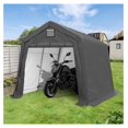 10X10 ft Outdoor Portable Storage Shelter Shed with Rollup Ventilated