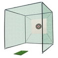 thumbnail image 1 of 10X10X10FT Golf Practice Net Cage w/ Metal Frame Hitting Net Kit Indoor Outdoor, 1 of 9