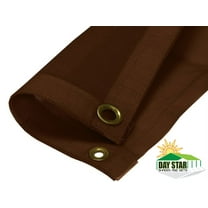 10X12 (Brown) HD Mesh Tarp Net Sun Shade Fence Screen Patio Canopy Top