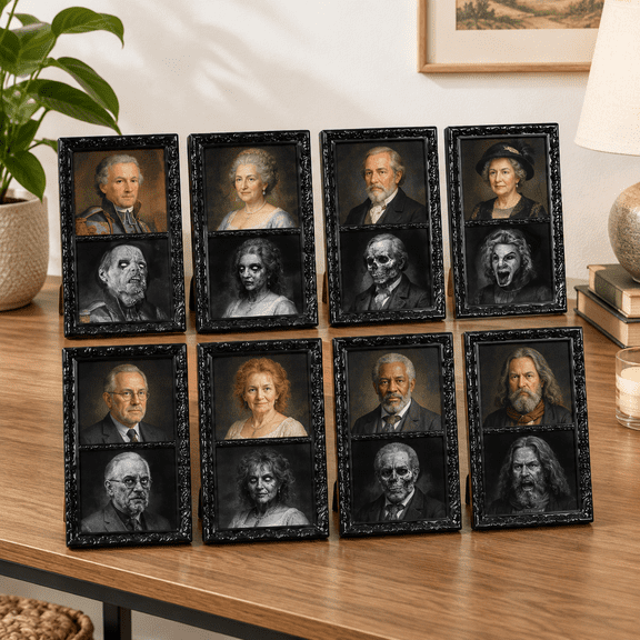 10X15-StyleA 4-Pack 3D Changing Face Picture Frames for Home and Party Decoration